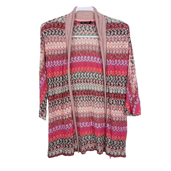 Nic + Zoe Crochet Open Cardigan - Picture 1 of 8